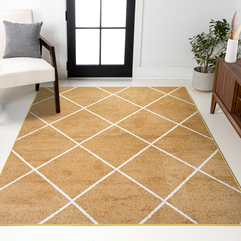 Tapis or / blanc Cole, Rectangle 4pi x 6 pi