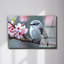 Art mural en verre trempé cerisier en fleurs-432761304