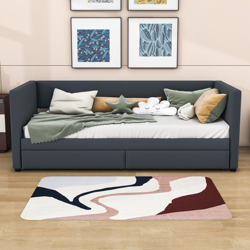 Arij Upholstered Daybed, Gray