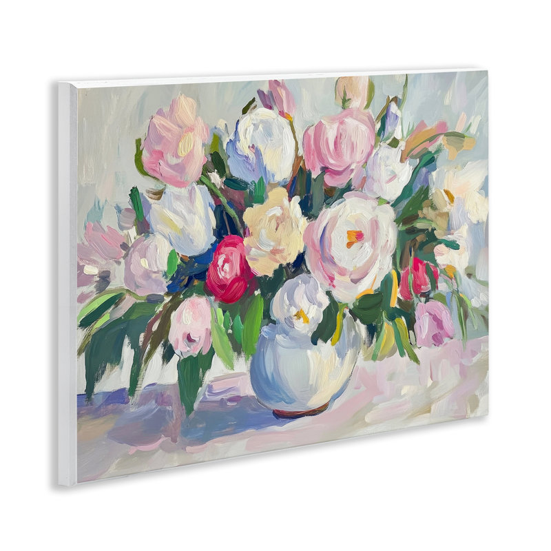 Plaque murale abstraite pastel coloré, par Petal Prints Design