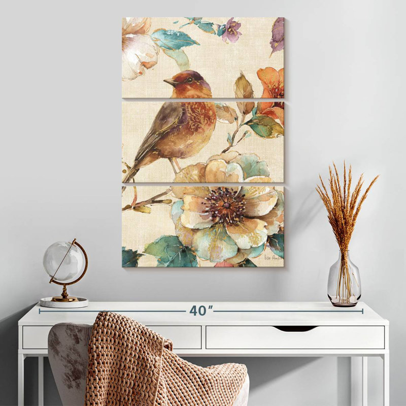 Brampt Spiced Nature II Linen Leaf, 32" H x 20" W