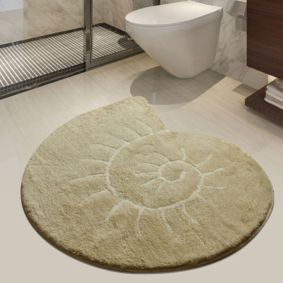 Tapis de bain antibactérien en acrylique, 35,4 po x 35,4 po | 100% acrylique, hauteur des poils: 1,0 po, dessous antidérapant, lavable à la machine, 42,5 oz / m² | Parfait pour la sécurité et le confort de la salle de bain, durable et élégant