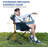 Hammock Camping Chair, Oversized Swinging Hammock Chair With Adjustable Back And Seat For Outdoor Lawn, Sports, Supports 400Lbs, Blue-1654282151