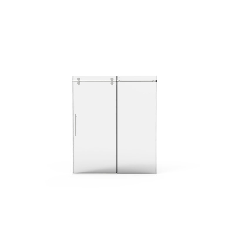 Porte de douche sans cadre l 56 "à 60" x H 76 "