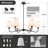 36”w Classic Chandelier With White Linen Shades-360983147