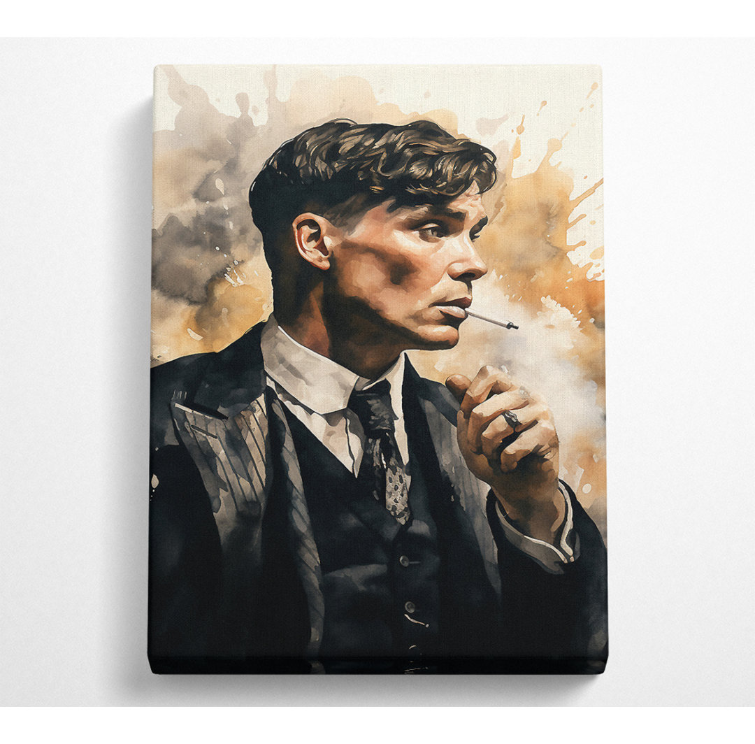 Mr Shelby Cigarette - Kunstdrucke auf Leinwand - Wrapped Canvas