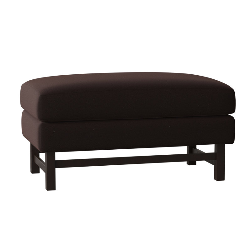 Repose-pieds rectangulaire 36 "Edward, American Walnut, Margaret Mahogany