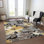 Tapis noir intérieur / extérieur lavable à la machine Claudian ACN1481