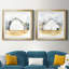 «White Barn Watercolor III», toile tendue avec châssis encadré - prête à être accrochée-1266781265-1266402084-1266402089