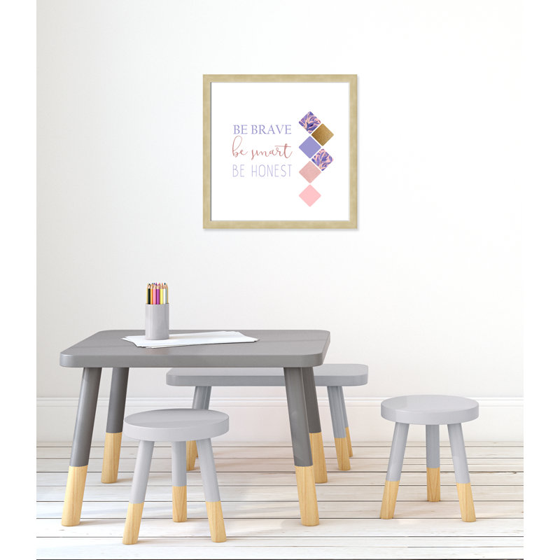 Soyez solide 2, Encadré plat champagne, H 24,5 po x l 24,5 po x P 0,63 po