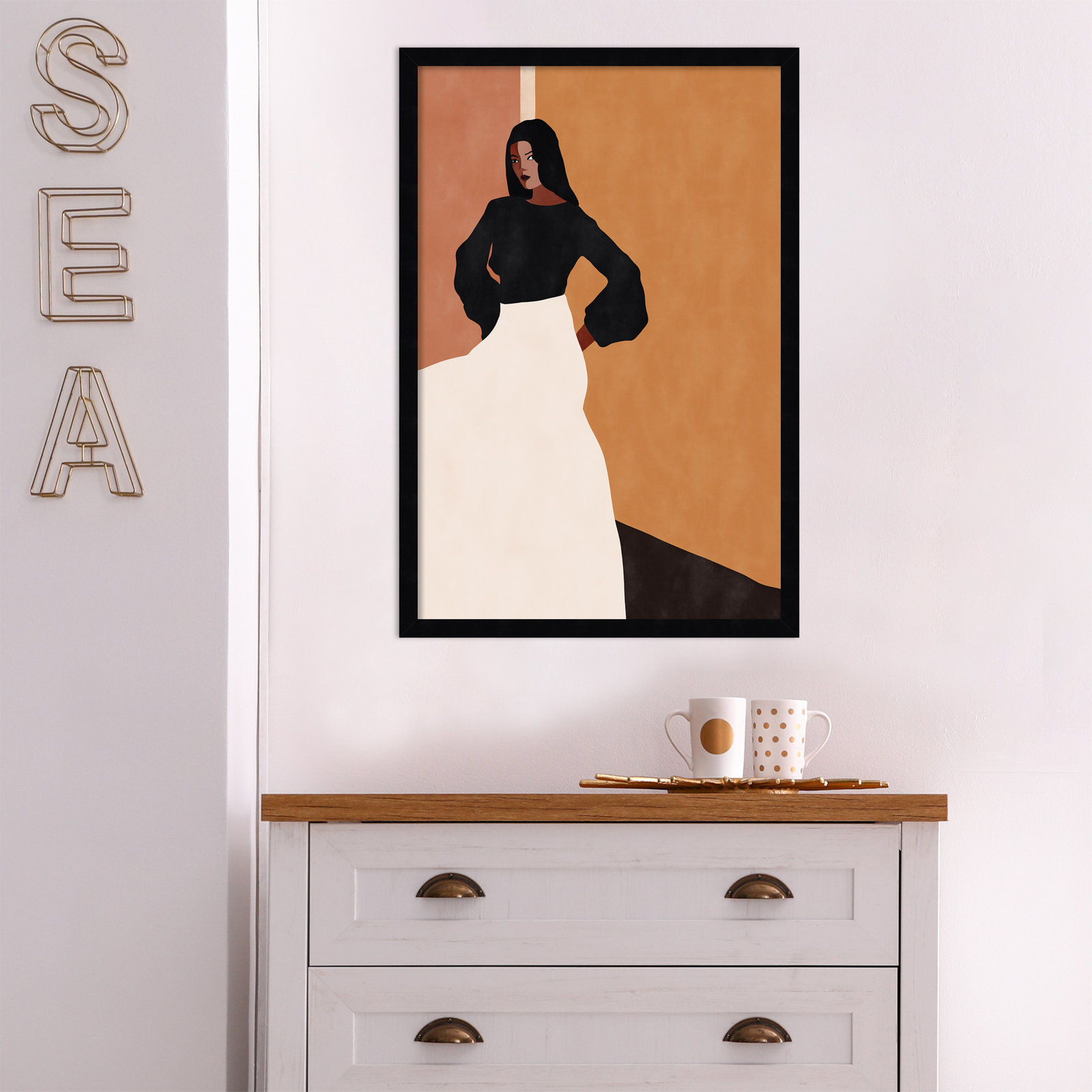 Seville Print by Alexander Ginzburg, 26" H x 18" W, Black Framed