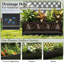 Jardinière en métal avec treillis et roues, H 73 po x l 47 po x P 15 po, jardin surélevé avec écran d'intimité pour plantes grimpantes, patio et terrasse