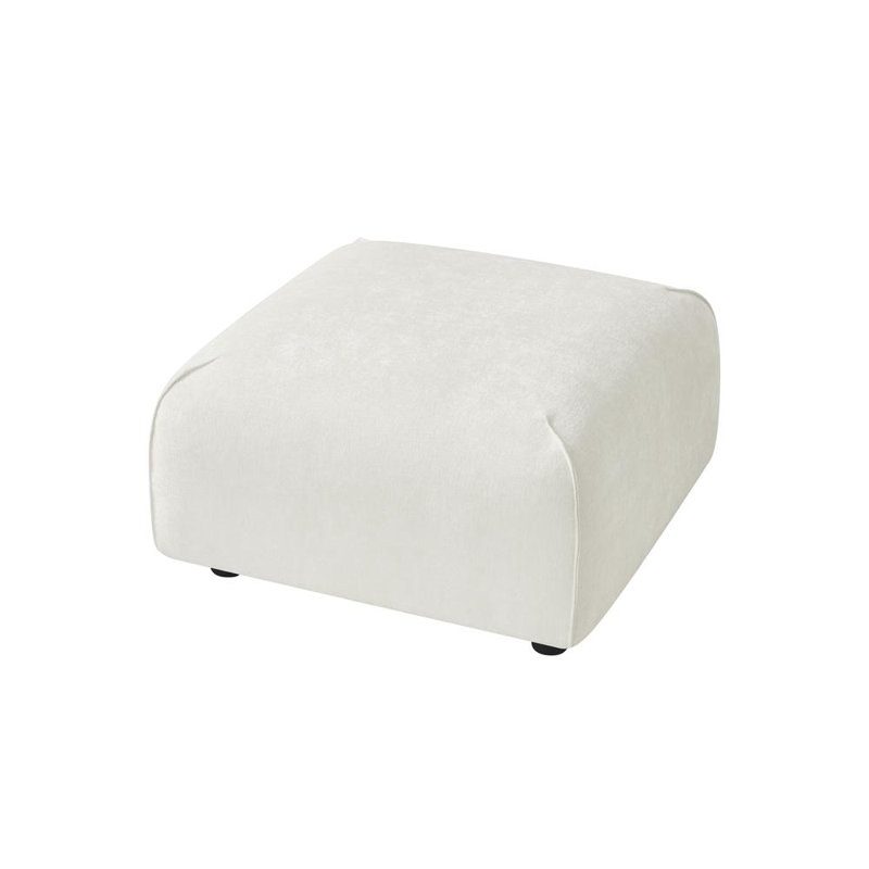 Square Ottoman, Beige