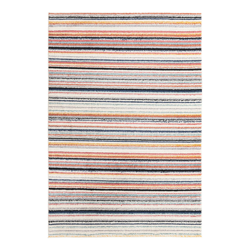 Prentice Striped Indoor Rug, Rectangle 6' x 9'