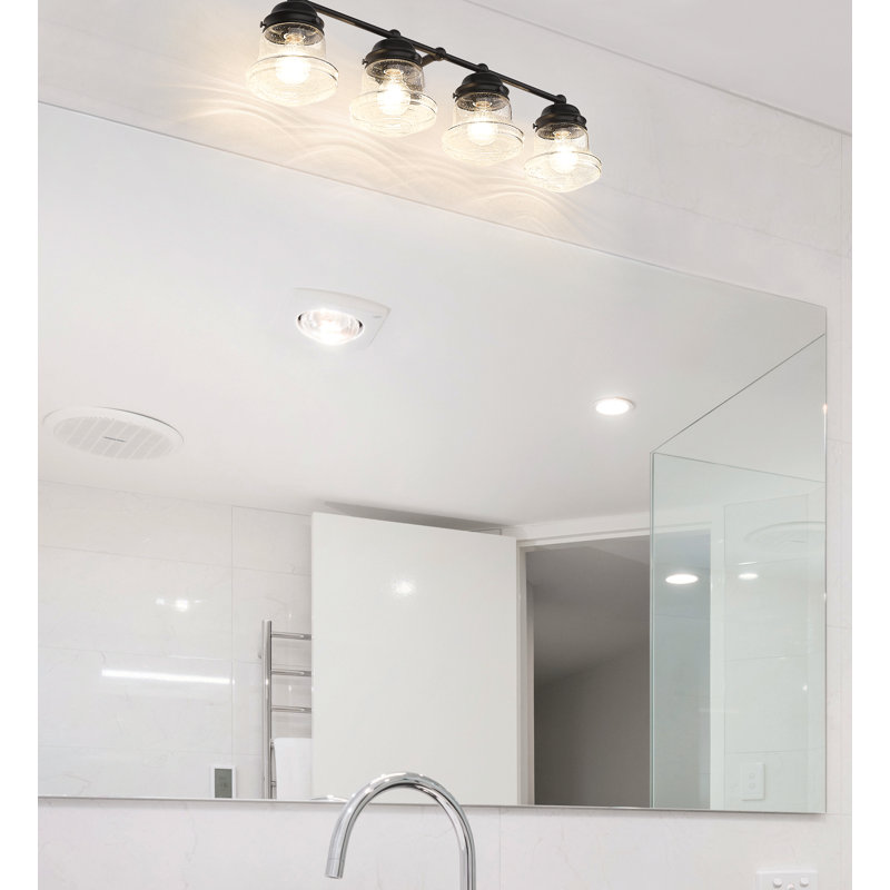 Fleeton 4 - Light Dimmable Vanity Light, Matte Black