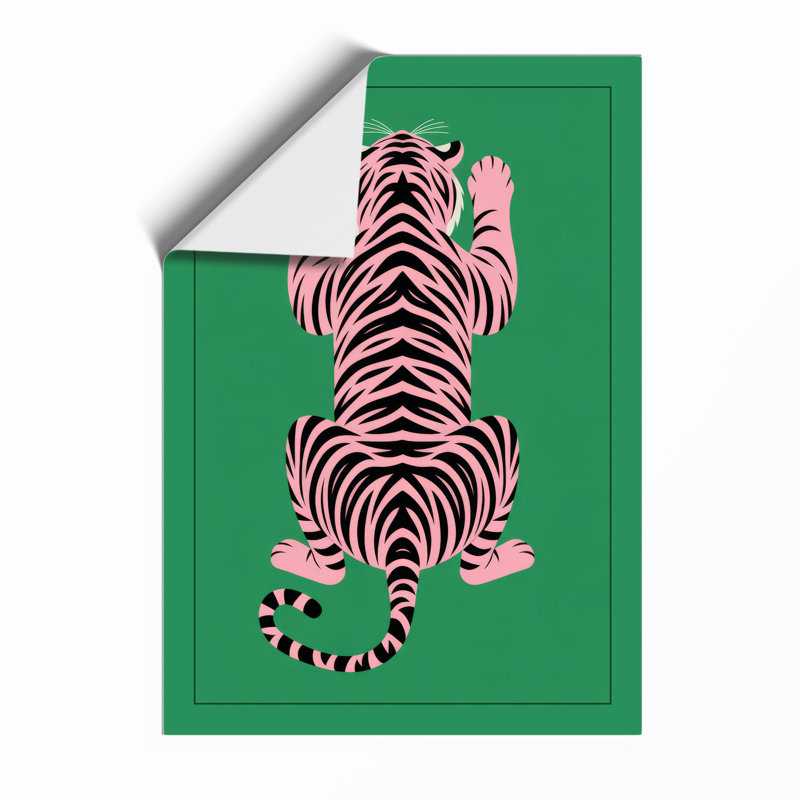 Geometric Tiger Art Deco - Framed Print, Unframed, A1 - 84.1 x 59.4 cm