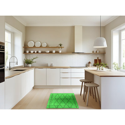 Tapis verts Mid-Century 1243
