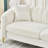 82.85" Bouclé Fabric Sofa | Teddy Upholstery-822626469