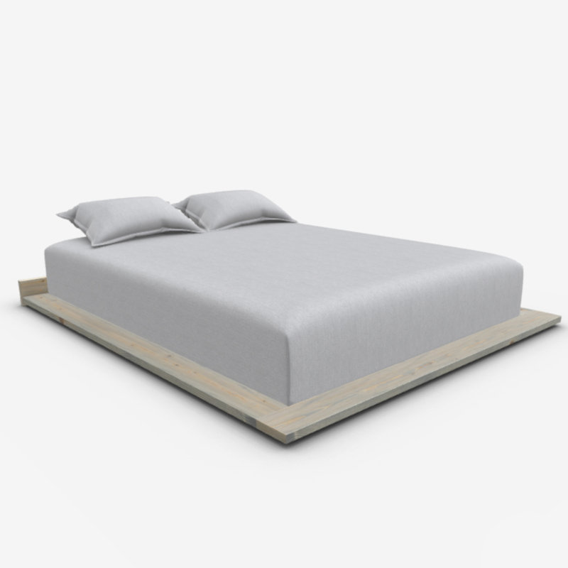 Base de lit Hardman, 85" x 85", Enduit noir