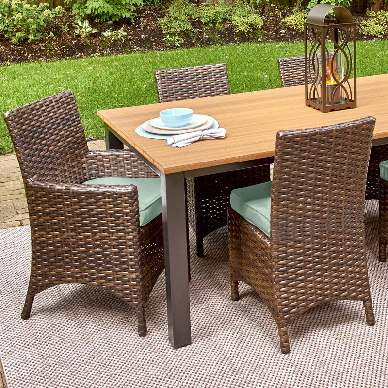 Outdoor Sunbrella® Seat Cushion, Canvas Spa Sunbrella® Canvas