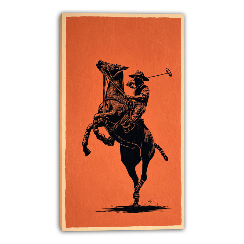 Art mural sur toile Minimal Jockey, L 24 po x H 36 po x P 1,5 po