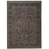 Hand-Knotted High-Quality Rust Area Rug