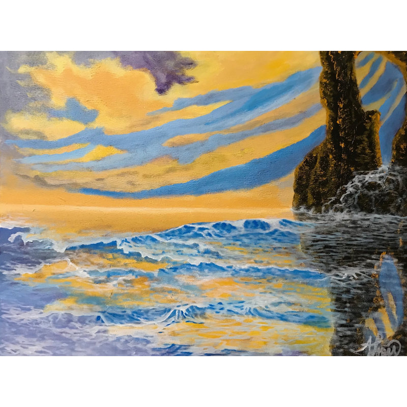Raging Waves 002 Print by Alicia Lopez
