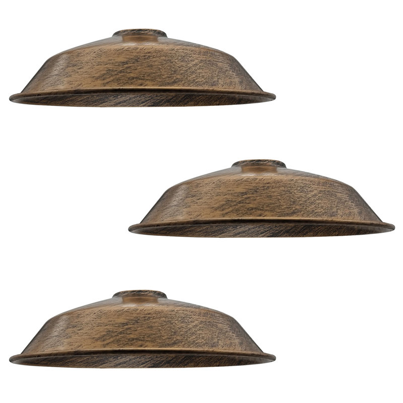 Simonides 7cm H Metal Bowl Lamp Shade ( Uno ), Brushed Copper