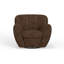 Fauteuil pivotant d'appoint Esis, coussins moelleux, similicuir-103215113