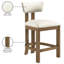 Tabouret de comptoir rembourré en cuir Phalan-428842838-428842865