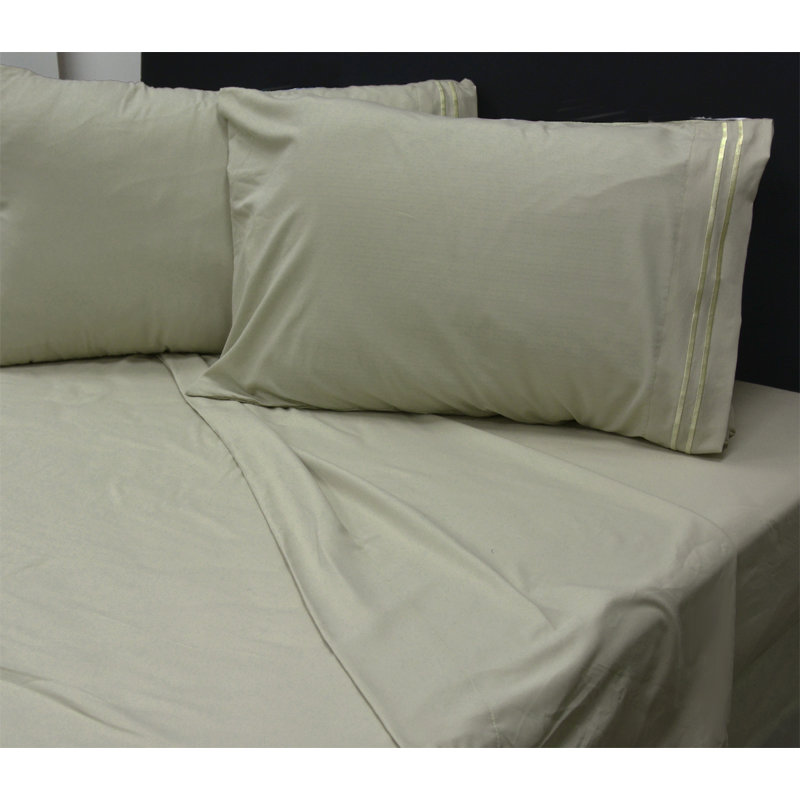 Bamboo Softness Microfiber Sheet Set, Double, Mauve