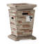Colonne de feu d'extérieur 40 000 - 19,6 po, pierre naturelle, béton léger, accessoire séduisant, caractéristique ravissante
