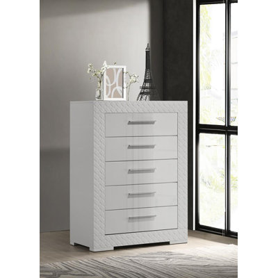 Commode 5 tiroirs Nydirah