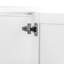Meuble-lavabo de 60 po avec lavabo double, structure autoportante en bois massif, glissières à fermeture en douceur, blanc léger pour un tiroir tendance, silencieux