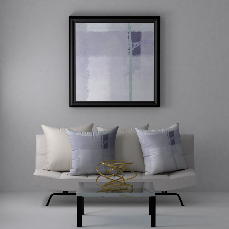 Abstract Throw Pillow, 20" H x 20" W