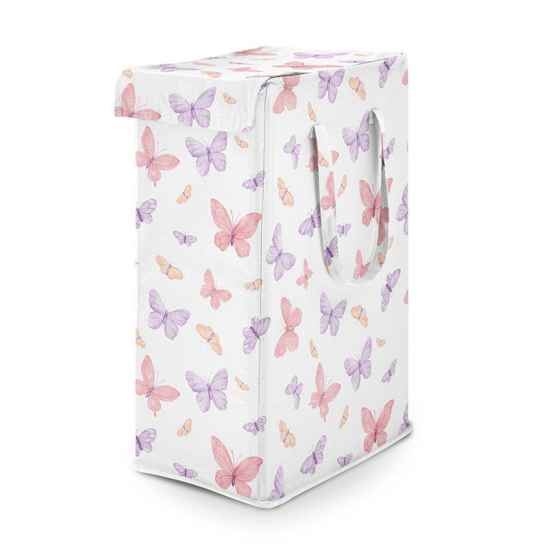 Butterfly Foldable Laundry Hamper with Handles by Sweet Jojo Designs