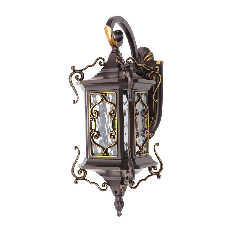 Applique murale d'extérieur imperméable 6,29 po pour l'extérieur IP55 rétro besoin de 1 * E26 (non incluse)