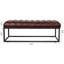 Banc rembourré pour chambre en métal-111670824
