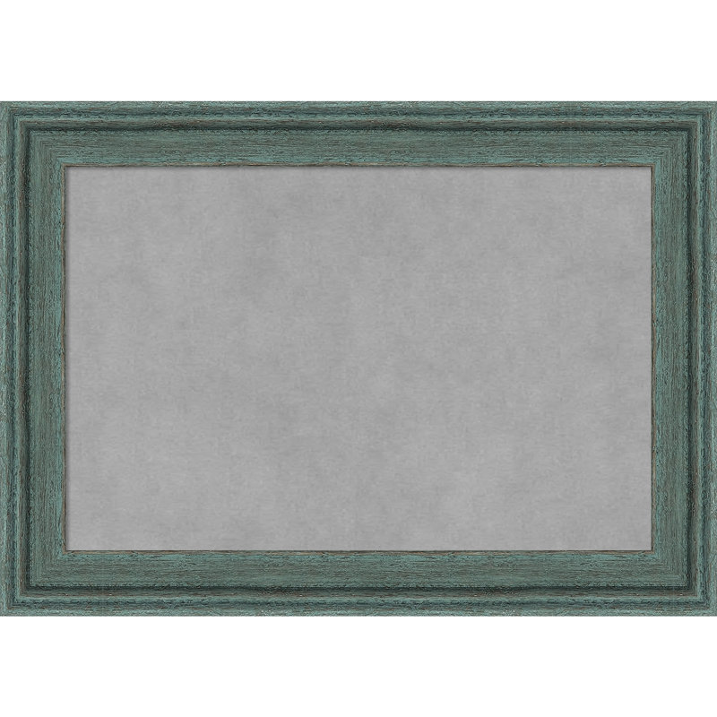 Tableau magnétique encadré gris sarcelle recyclé, H 15 po x l 21 po