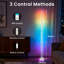 Lampe sur pied RGBIC Crystal, lampe sur pied DEL en cuir avec fil de cuir et application de contrôle à distance, éclairage d'ambiance à couleurs changeantes synchronisé avec la musique via l'application DayBetter pour chambre, salle de jeux, salon