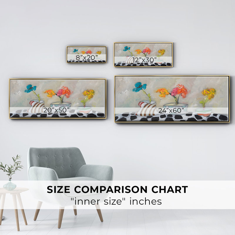 Three Amigos- Framed Canvas, 20" H x 50" W