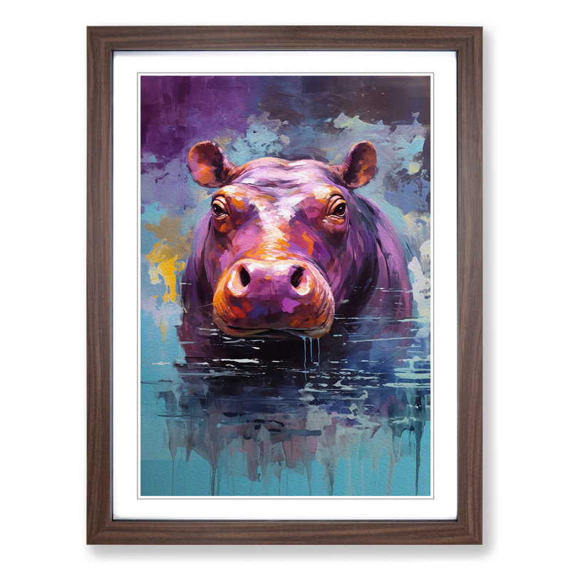 Hippo Abstract No.2 - Framed Print