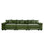 Canapé modulaire surdimensionné de 130 po en forme de nuage, canapé 3 places en velours côtelé de qualité supérieure avec accoudoirs très épais, coussin ergonomique, conception ergonomique et assemblage facile, idéal pour les salons, vert-1203720883-1203720893