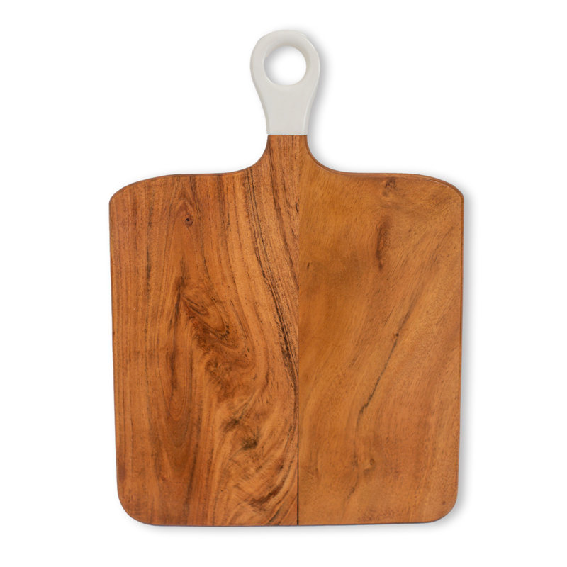 Plat de service en bois d'acacia Millwood Pines Tober