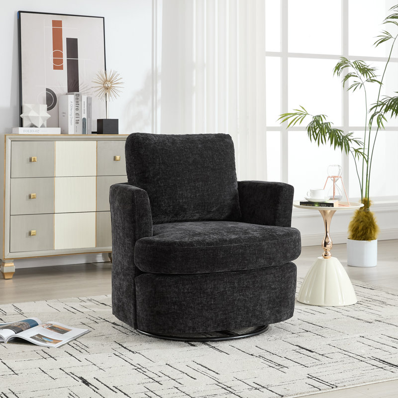 Chaise pivotante, Noir