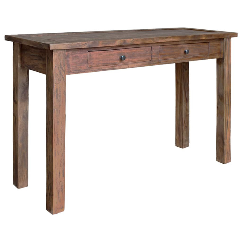 Console Table Solid Mahogany Wood 123x42x75 cm