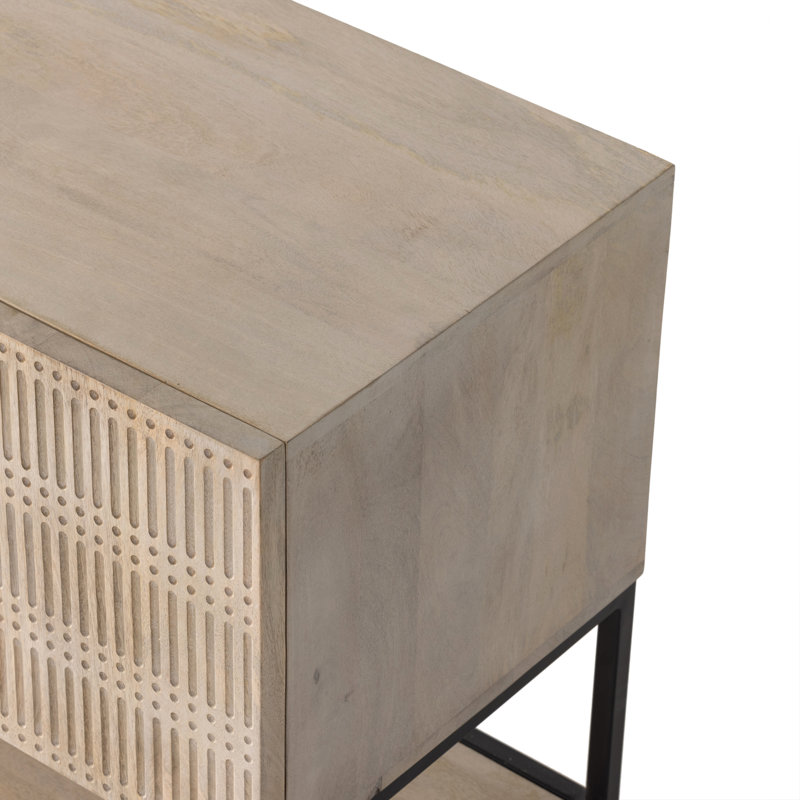Kelby 56'' W Solid Wood Console Table, Natural