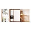 Bed With Cabinet In White - Maximize Storage For Home Items, Twin Side Enhance Space & Comfort