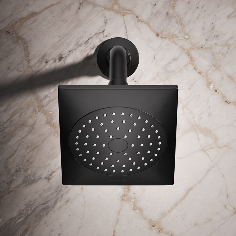 Loure® Full/Standard Fixed Shower Head, Matte Black