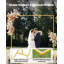 Rectangular Archway Backdrop Frame With Anchor Bolts - Metal Rust-Proof, Reinforced Base Welded, Suitable For Indoor And Outdoor Wedding, Birthday Decoration Backdrop Frame